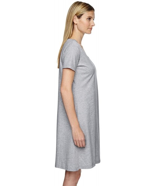 Cover-Ups Fine Jersey Crossover V-Neck Coverup- L/XL- Heather - C7125XC63LL