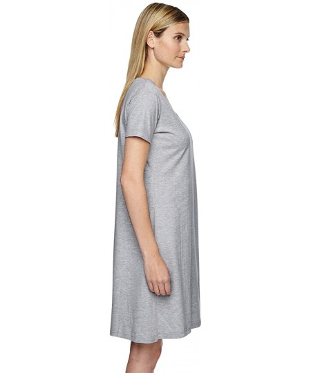 Cover-Ups Fine Jersey Crossover V-Neck Coverup- L/XL- Heather - C7125XC63LL