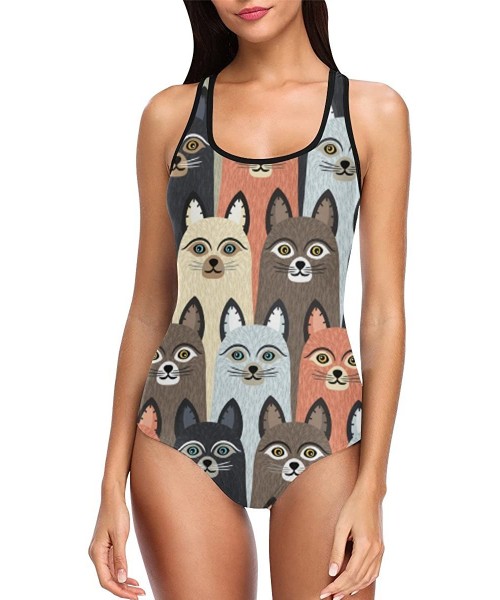 One-Pieces Cartoon Animal Pattern One Piece Swimsuit Swimwear Bathing Suit for Women Juniors (XS-3XL) - Multi 11 - CQ18EOYMRWO