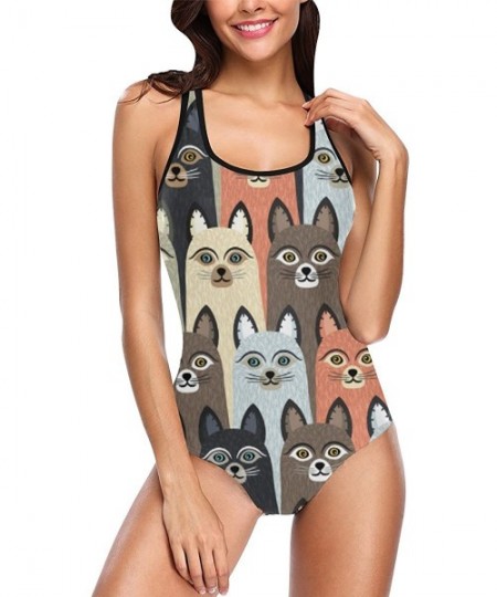 One-Pieces Cartoon Animal Pattern One Piece Swimsuit Swimwear Bathing Suit for Women Juniors (XS-3XL) - Multi 11 - CQ18EOYMRWO