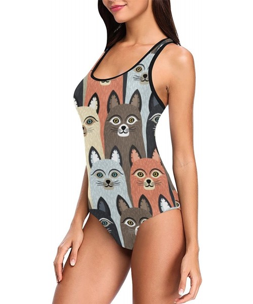 One-Pieces Cartoon Animal Pattern One Piece Swimsuit Swimwear Bathing Suit for Women Juniors (XS-3XL) - Multi 11 - CQ18EOYMRWO