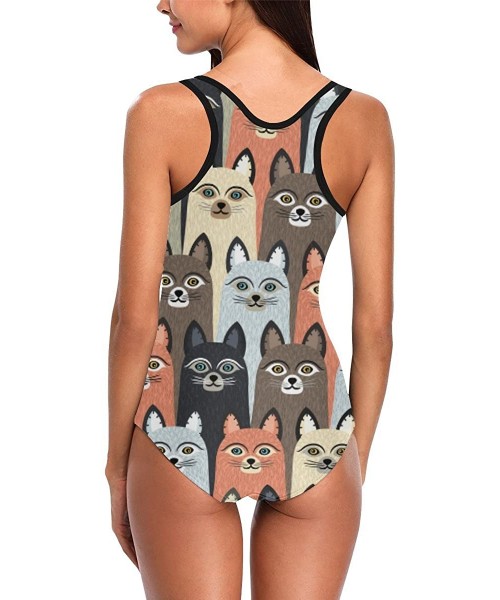 One-Pieces Cartoon Animal Pattern One Piece Swimsuit Swimwear Bathing Suit for Women Juniors (XS-3XL) - Multi 11 - CQ18EOYMRWO