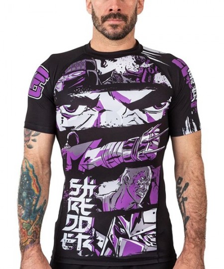 Rash Guards Fuision Fight Gear Teenage Mutant Ninja Turtles Shredder Compression Shirt BJJ Rash Guard- Adult - CG17YK0I3D0