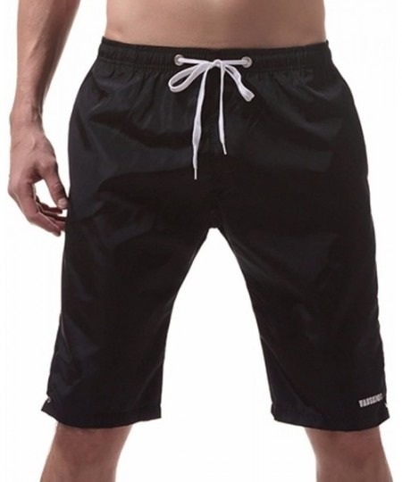 Trunks Swimming Trunks Shorts for Men- Mens Beach Shorts Quick Dry Shorts Watershort Casual Athletic Shorts with Pockets - Bl...