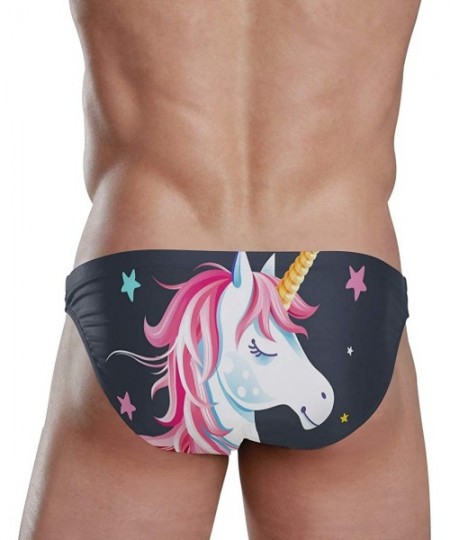 Racing Men's Swim Briefs Cute Unicorn Surf Shorts Swimwear Bikini 2030863 - CD18WLRWNTQ