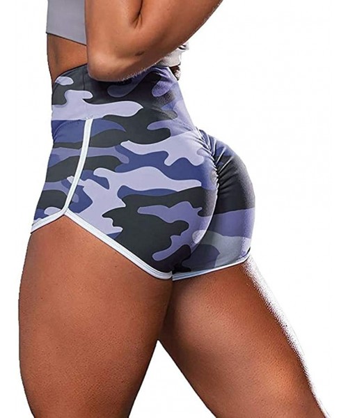 Cover-Ups Yoga Shorts for Women High Waist-High Waisted Camo Yoga Shorts Sports Gym Ruched Butt Lifting Workout Running Hot L...