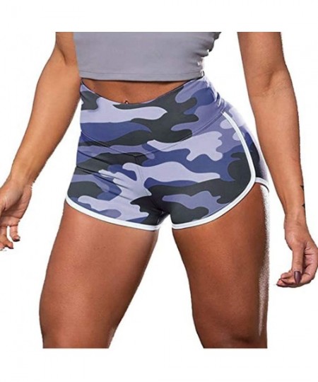 Cover-Ups Yoga Shorts for Women High Waist-High Waisted Camo Yoga Shorts Sports Gym Ruched Butt Lifting Workout Running Hot L...