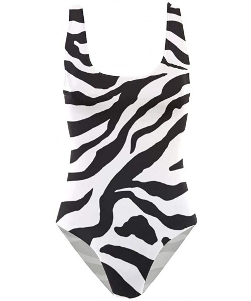 One-Pieces Womens Swimsuits Colorful Leopard South Carolina One Piece Tankini Girls Monokini - Zebra Stripe - CT18R3MLHZ4