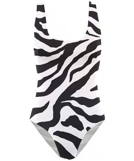 One-Pieces Womens Swimsuits Colorful Leopard South Carolina One Piece Tankini Girls Monokini - Zebra Stripe - CT18R3MLHZ4