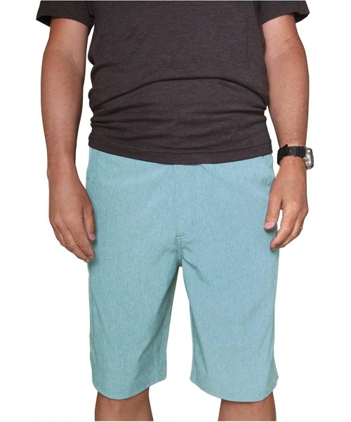 Board Shorts Men's Cargo Shorts - Heathered Teal - CS193XMU7E2