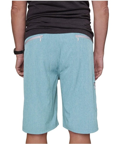 Board Shorts Men's Cargo Shorts - Heathered Teal - CS193XMU7E2