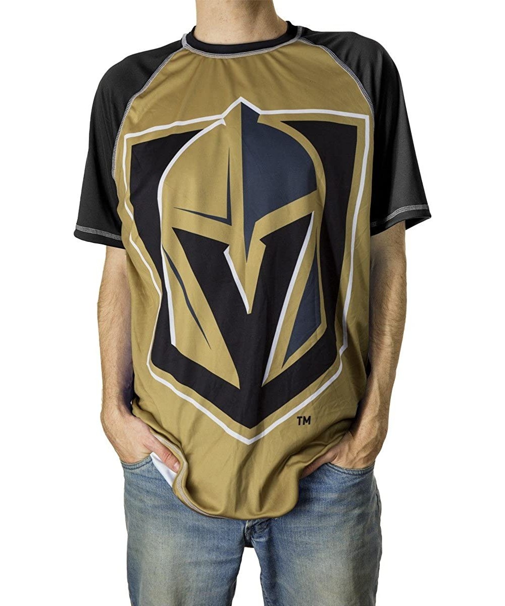 Rash Guards Men's Official Team Performance Short-Sleeve Rash Guard - Vegas Golden Knights - CE180TO866Y