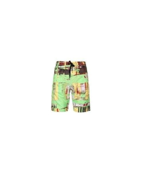 Board Shorts Men's Plus Size Creative Printed Shorts European Quick-Drying Beach Pants - Suit 24 - CX19DO0ZDQY