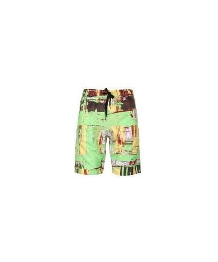 Board Shorts Men's Plus Size Creative Printed Shorts European Quick-Drying Beach Pants - Suit 24 - CX19DO0ZDQY