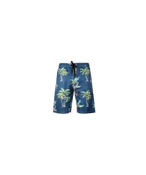 Board Shorts Men's Plus Size Creative Printed Shorts European Quick-Drying Beach Pants - Suit 24 - CX19DO0ZDQY