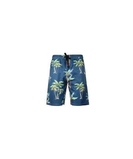 Board Shorts Men's Plus Size Creative Printed Shorts European Quick-Drying Beach Pants - Suit 24 - CX19DO0ZDQY