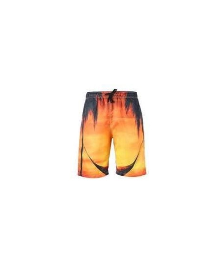 Board Shorts Men's Plus Size Creative Printed Shorts European Quick-Drying Beach Pants - Suit 24 - CX19DO0ZDQY