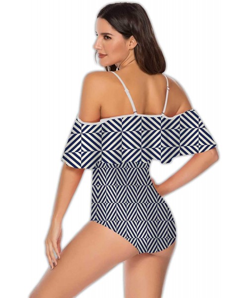 One-Pieces Dancing s-Women's Ruffle One Piece Bathing Suit S - Multi 28 - CM199E26CTT