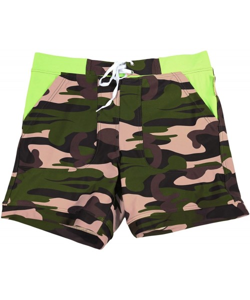 Trunks Camo Swimwear Swimsuits Men Swim Trunks Surf Shorts Pocket Quick Drying - CR186YEW6UE