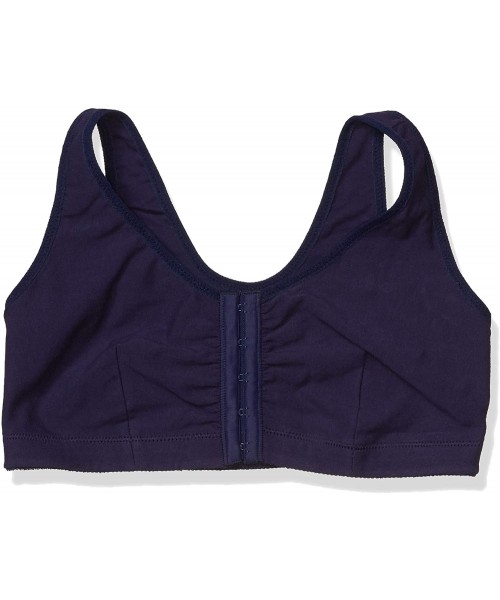 Racing Women's Frances Front-Closure Leisure Bra - Navy - CF185KRH543