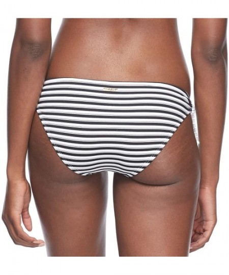 Bottoms Women's Juliana Classic Bikini Bottom Swimsuit with Adjustable Side Loops - Seaside Nautical Stripe - CH18ZE6TTDM