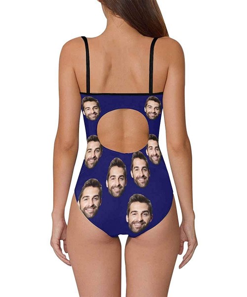 One-Pieces Custom Face Swimwear Women Swimsuit Boyfriend Faces Black Personalized Face Slip One Piece Bathing Suits Multi 17 ...