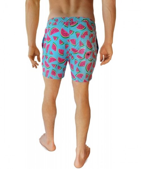 Trunks Men's Swim Trunks - Retro Style Summer Swim Suits for Men - The Melonaires - CT17X6OZTS6