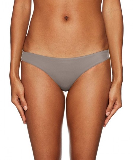 Sets Women's Solid Cheeky Bikini Bottoms - Truffle - CN18I07TXMC