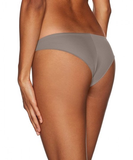 Sets Women's Solid Cheeky Bikini Bottoms - Truffle - CN18I07TXMC