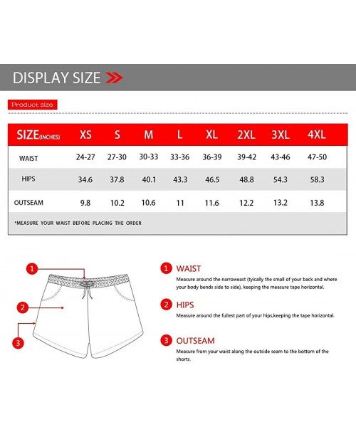 Board Shorts Beach Shorts Women Hot Pants with Pockets Drawstring Mid Rise Board Shorts - Starfish - CP195A2T6YQ