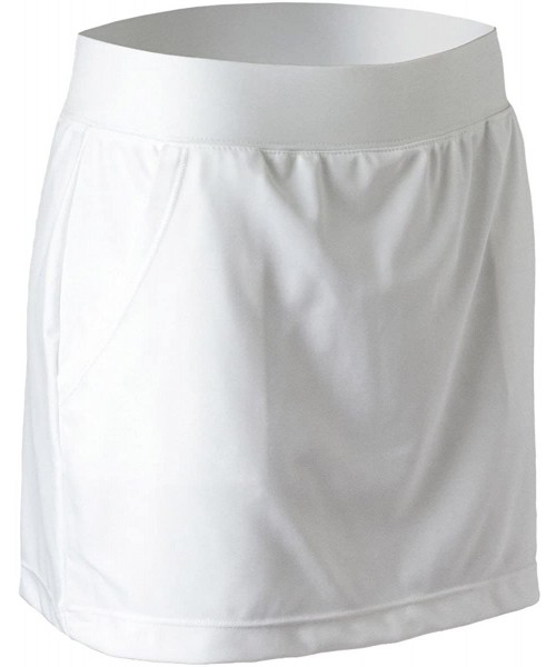 Tankinis UPF 50+ Womens Active Swim Skirt - White - C4182HXQ4A7