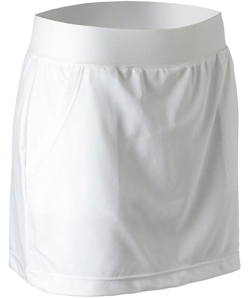 Tankinis UPF 50+ Womens Active Swim Skirt - White - C4182HXQ4A7