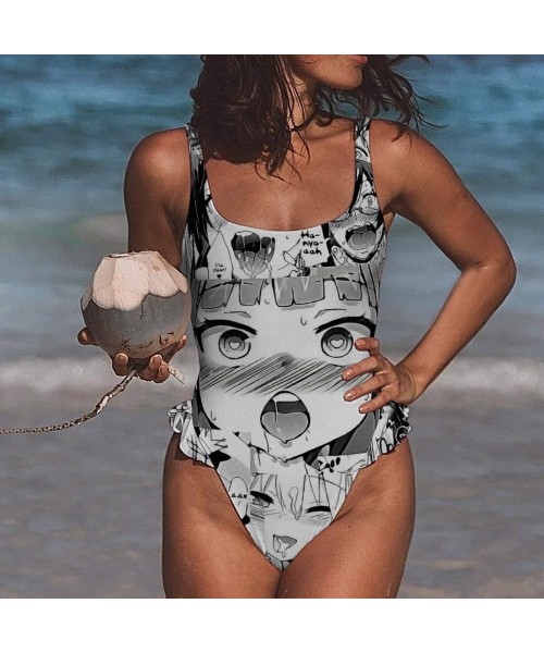 Tankinis Japanese Anime Womens Two Piece Cute Bandeau Swimsuit Wrap Light Support Swimwear for Beach Various Styles Style1 8 ...