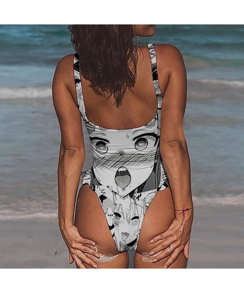 Tankinis Japanese Anime Womens Two Piece Cute Bandeau Swimsuit Wrap Light Support Swimwear for Beach Various Styles Style1 8 ...