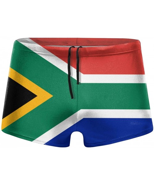 Briefs Men's Swimwear Briefs Swim Trunk American Flag Bikini Boxer Swimsuit - South African Flag 23 - CX19CD3L3SK