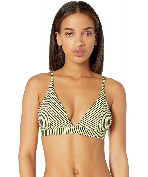 Tops Women's Tri Bra Bikini Top Swimsuit - Go Overboard Limelight - CB18OEKQ6D6