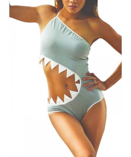 One-Pieces Women's One Piece Shark's Mouth Swimsuit Bikini Tankini - CO121C2DMCT