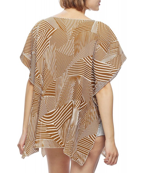 Cover-Ups Women's Summer Bathing Suit Cover Up Swim Suit Swimwear Dress Tops. - Abstract-beige - CG18DOQ4EHE