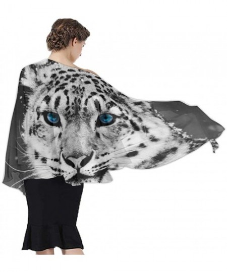 Cover-Ups Women Fashion Shawl Wrap Summer Vacation Beach Towels Swimsuit Cover Up - Snow Leopard - CE190TSM8CS