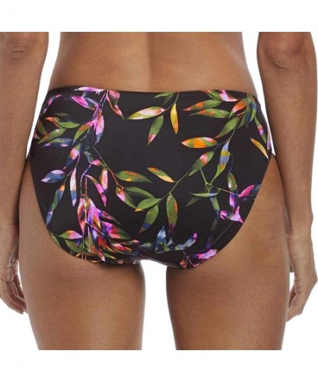 Tankinis Palawan Mid-Rise Bikini Bottom- XS- Tropical Black - C518KI4MWDC