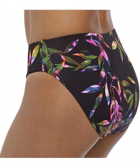 Tankinis Palawan Mid-Rise Bikini Bottom- XS- Tropical Black - C518KI4MWDC