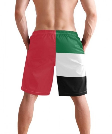 Trunks Venezuela Flag Men's Swim Trunks Beach Shorts with Pockets - Uae Flag - C618Q2T0MAL