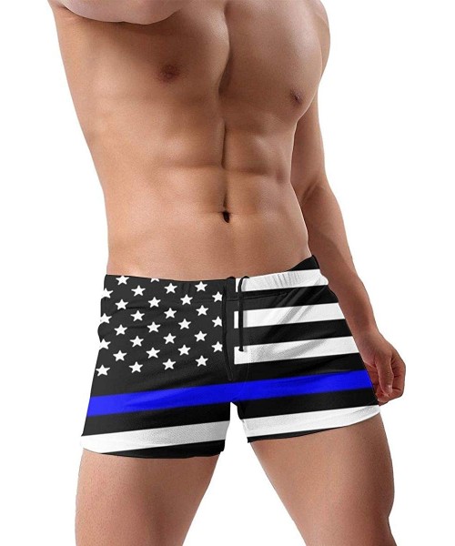 Briefs Men Boxer Swimwear-American Flag Square Leg Training Swimsuit Bikini Board ShortsUnderpants - American Flag3 - CN196EK...