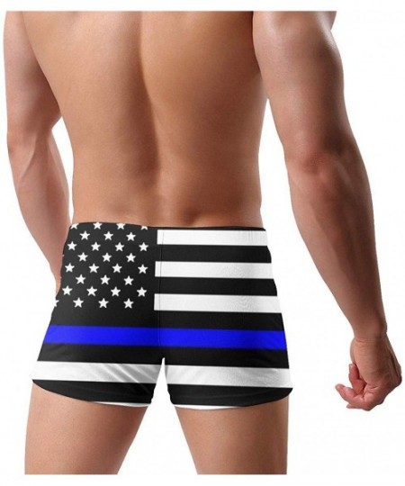 Briefs Men Boxer Swimwear-American Flag Square Leg Training Swimsuit Bikini Board ShortsUnderpants - American Flag3 - CN196EK...