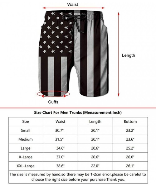 Board Shorts Funny Mens Swim Trunks Quick-Drying Breathable Beach Board Shorts with Mesh Lining Swimwear Bathing Suits - Blac...