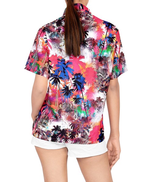 Cover-Ups Womens Hawaiian Blouse Shirt Relaxed Fit Tropical Beach Shirt Printed B - Multicolor_x200 - C318E0QYMOT