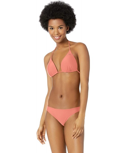 Tops Women's Classic Surf Moulded Tri Bikini Top - Rose Gold - CF18EYI5TZI