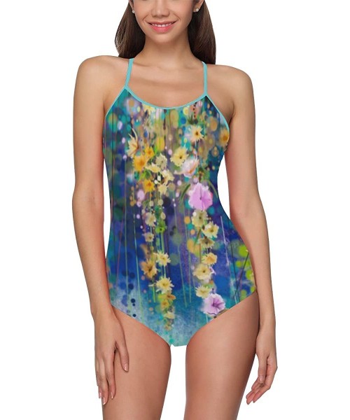 One-Pieces Unique Custom One Piece Swimsuit Swimwear Bathing Suit for Women Juniors (XS-3XL) - Multi 5 - CV18EL8G88N