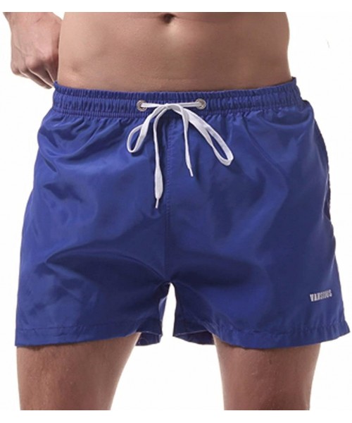 Trunks Swimming Trunks Shorts for Men- Mens Beach Shorts Quick Dry Shorts Watershort Casual Athletic Shorts with Pockets - Bl...