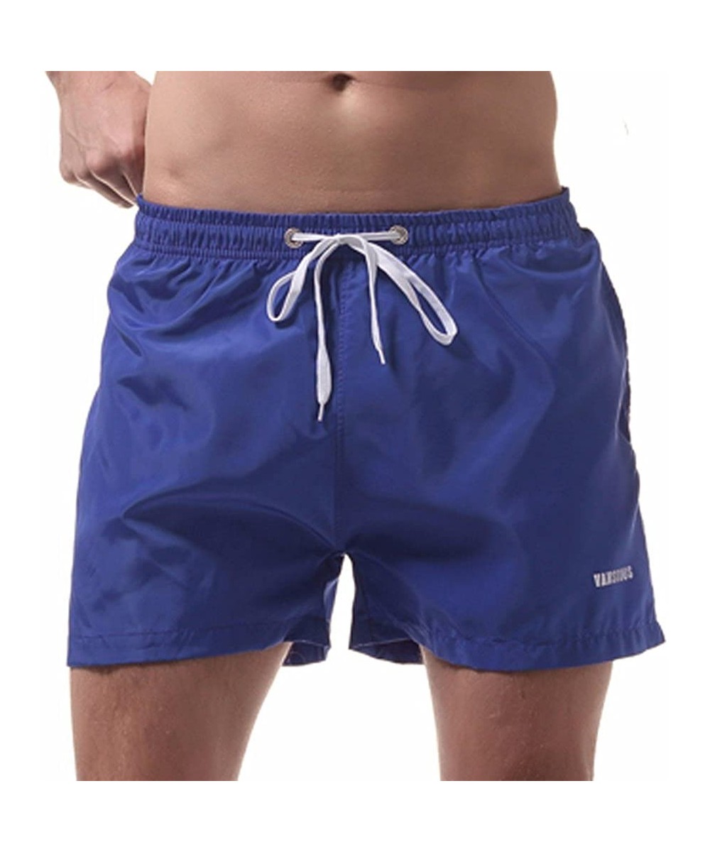 Trunks Swimming Trunks Shorts for Men- Mens Beach Shorts Quick Dry Shorts Watershort Casual Athletic Shorts with Pockets - Bl...